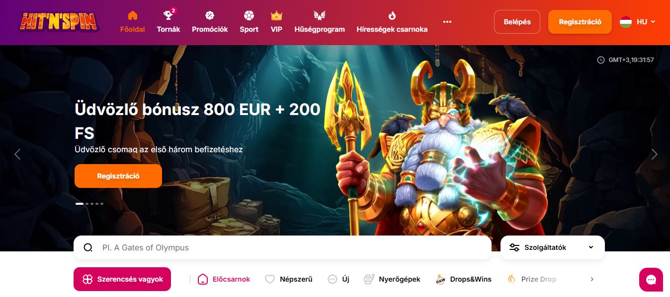 Regisztrálj és szerezd meg a 800 EUR üdvözlő bónuszt